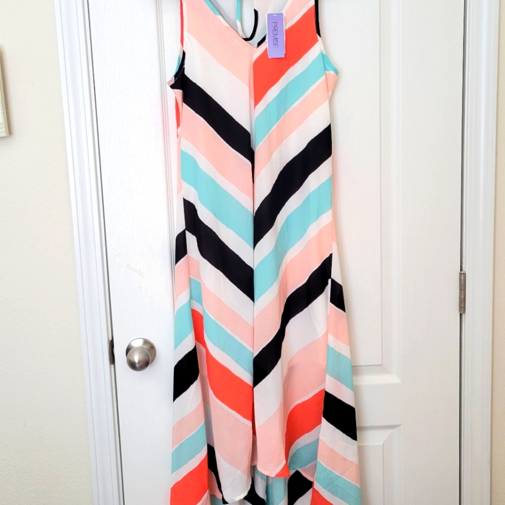 V-Striped Dress